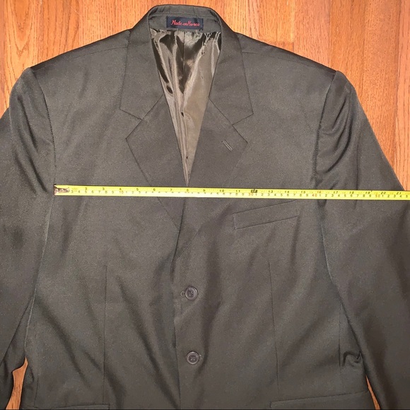 Bonellin Brown Two Piece Men’s Suit Sz 44R - Picture 4 of 14